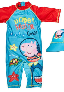 Fully Licensed George Pig Surf Suit With Hat. Pk of 5