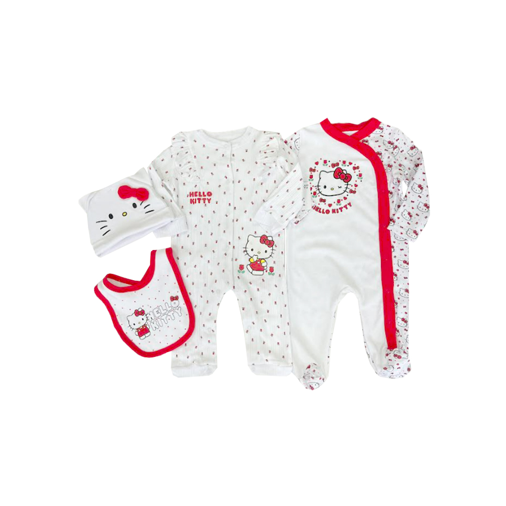 Fully Licensed Hello Kitty 4 Piece Set. Pk of 7