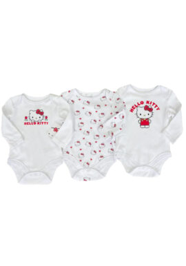Fully Licensed 3 Pack Hello Kitty Long Sleeved Vests. Pk of 6