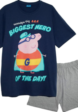 Fully Licensed Grandpa Pig Short Pyjamas. Pk of 10