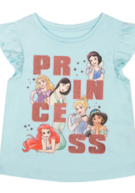 Fully Licensed Disney Princess T-Shirt. Pk of 7