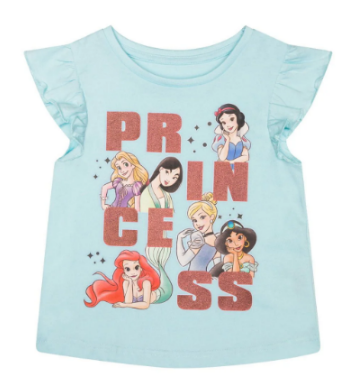 Fully Licensed Disney Princess T-Shirt. Pk of 7