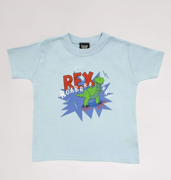Fully Licensed Toy Story Rex T-Shirt. Pk of 8