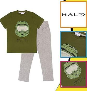 Fully Licensed HALO Pyjamas. Pk of 3
