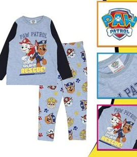 Fully Licensed Boys Paw Patrol Pyjamas. Pk of 3