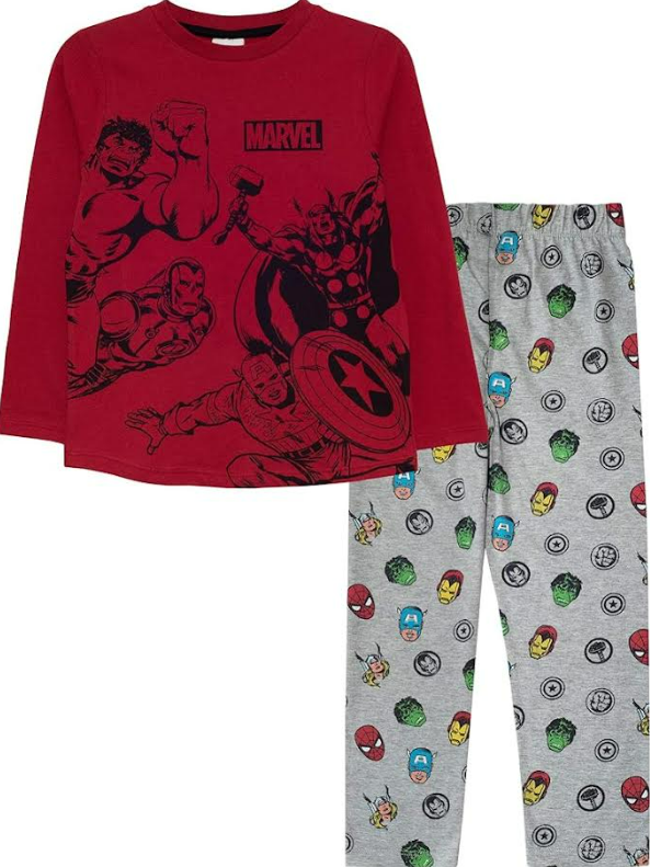 Fully Licensed Boys Marvel Pyjamas. Pk of 7