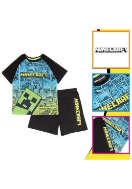 Fully Licensed Minecraft Short Pyjamas. Pk of 3
