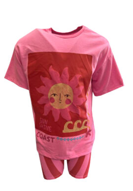 Ex Chainstore Girls Cycling Shorts & T-shirt 2pce Set. Pk of 14