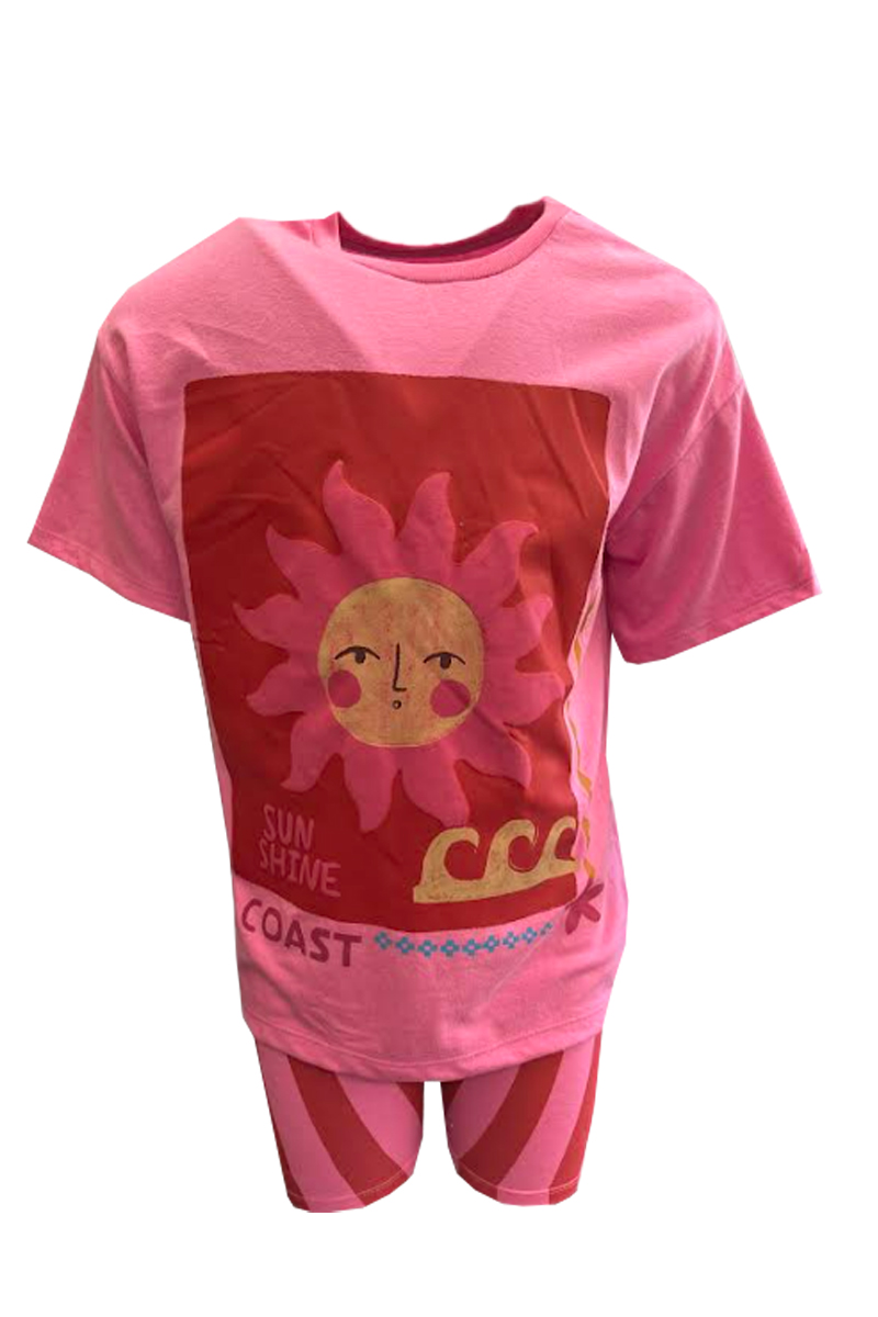 Ex Chainstore Girls Cycling Shorts & T-shirt 2pce Set. Pk of 14