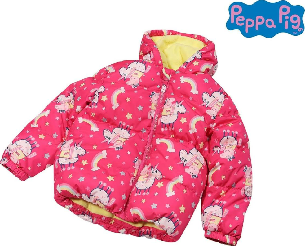 Fully Licensed Peppa Pig Puffer Jacket. Pk of 5 - Image 2