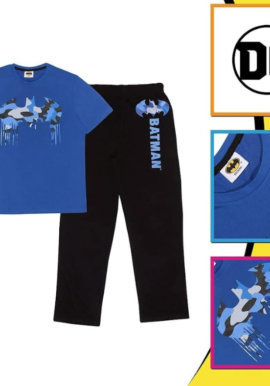 Fully Licensed Blue Batman Pyjamas. Pk of 12