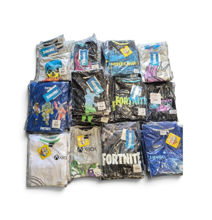 BULK BUY Fully Licensed Assorted Boys Pyjamas. Pk of 100