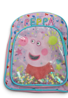 Fully Licensed Peppa Pig Front Pocket Backpack Seconds (Front Pocket Cloudy/ Slight Marks) . Pk of 3