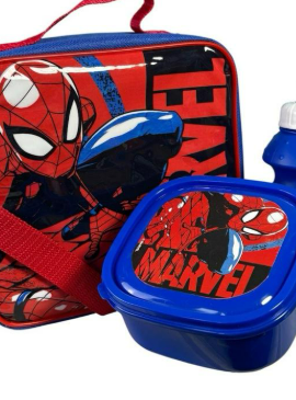Fully Licensed Spiderman 3pce Lunchbox Set. Pk of 3