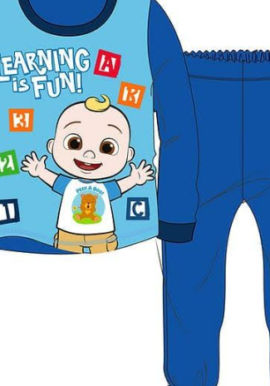 Fully Licensed Royal Blue Sleeves Cocomelon Pyjamas. Pk of 6