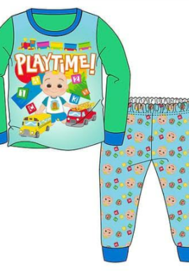 Fully Licensed Cocomelon Playtime Pyjamas. Pk of 6