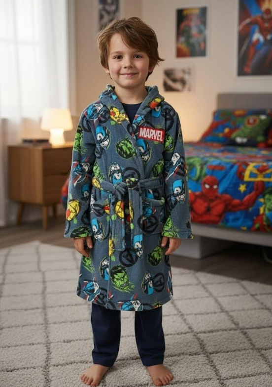 Fully Licensed Marvel Dressing Gown. Pk of 3
