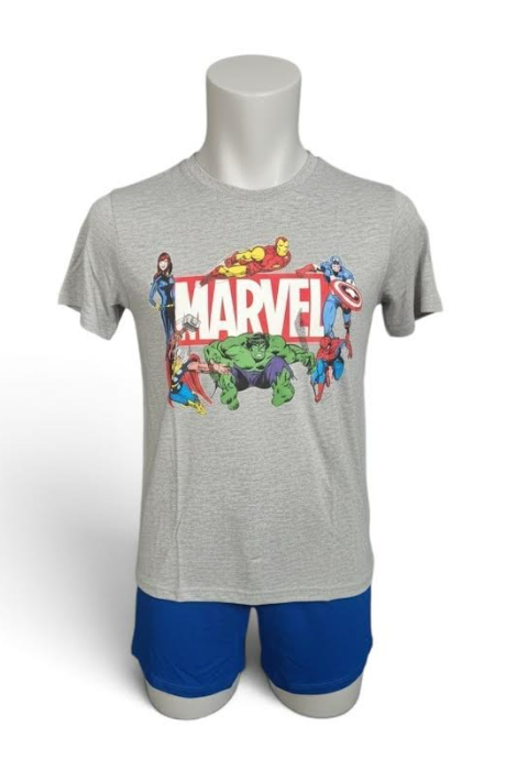 Fully Licensed Marvel Short Pyjama Set. Pk of 3