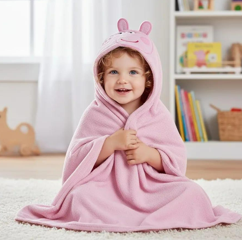 Fully Licensed Peppa Pig Hooded Fleece Blanket. Pk of 3 - Image 2