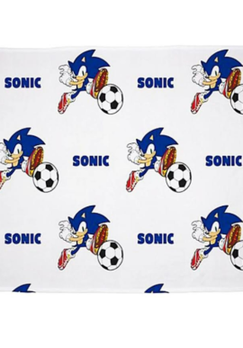 Fully Licensed Sonic Football Fleece Blanket. Pk of 3