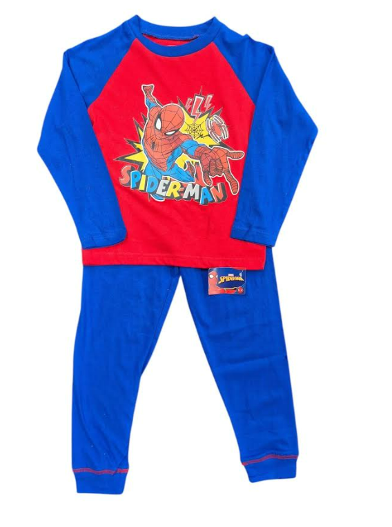 Fully Licensed Spiderman Pyjamas. Pk of 4