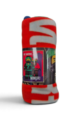 Fully Licensed Ninjago Blanket. Pk of 3