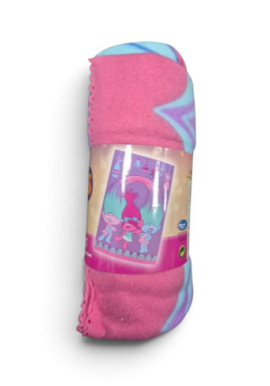 Fully Licensed Trolls Blanket. Pk of 3