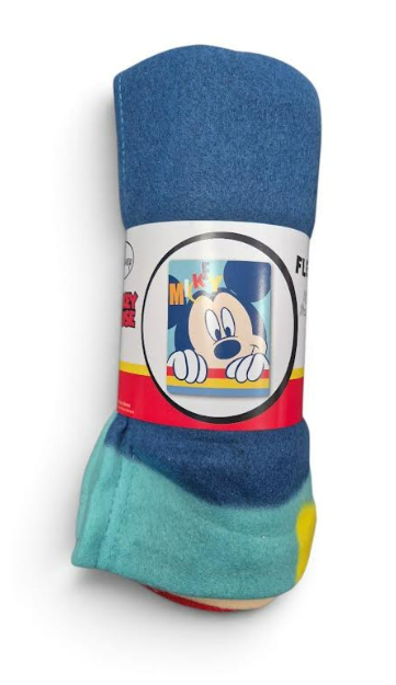 Fully Licensed Mickey Mouse Blanket. Pk of 3