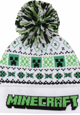 Fully Licensed Minecraft Bobble Hat. Pk of 3